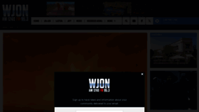 What Wjon.com website looks like in 2024 