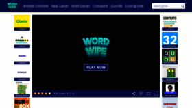 What Wordwipegame.net website looks like in 2024 