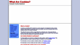 What Whatarecookies.com website looks like in 2024 