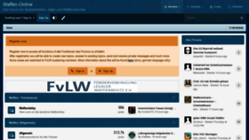 What Waffen-online.de website looks like in 2024 
