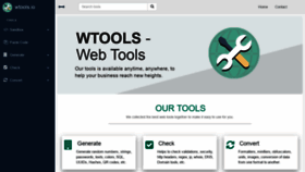 What Wtools.io website looks like in 2024 