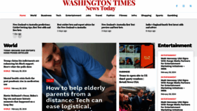 What Washingtontimesnewstoday.com website looks like in 2024 