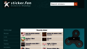 What Whatsapp.sticker.fan website looks like in 2024 