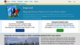 What Webinpaint.com website looks like in 2024 