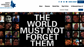 What Wiesenthal.com website looks like in 2024 