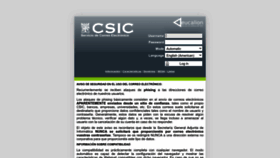 What Webmail.csic.es website looks like in 2024 