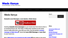 What Wedskenya.com website looks like in 2024 
