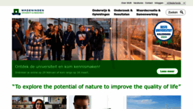 What Wageningenur.nl website looks like in 2024 