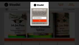 What Winebid.com website looks like in 2024 