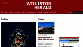 What Willistonherald.com website looks like in 2024 