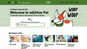 What Wikihow.pet website looks like in 2024 