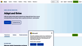 What Windowsazure.com website looks like in 2024 