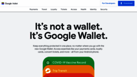 What Wallet.google website looks like in 2024 