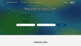 What Woundcarejobs.com website looks like in 2024 