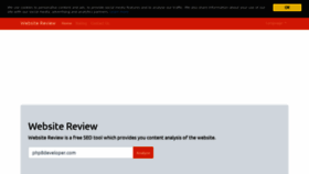 What Website-review.php8developer.com website looks like in 2024 