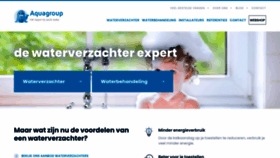 What Waterverzachteraquagroup.be website looks like in 2024 