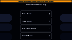 What Watchmovies4free.org website looks like in 2024 