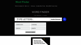 What Word-finder.co website looks like in 2024 