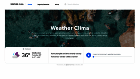 What Weatherclima.com website looks like in 2024 