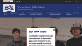 What Warrencountyschools.org website looks like in 2024 