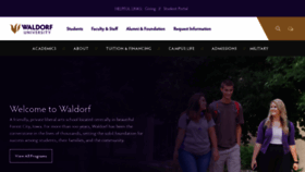 What Waldorf.edu website looks like in 2024 
