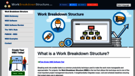 What Workbreakdownstructure.com website looks like in 2024 