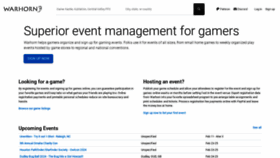 What Warhorn.net website looked like in 2024 (2 years ago)
