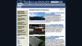 What Walzen.ru website looks like in 2024 