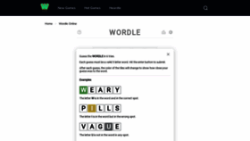 What Wordleonline.com website looks like in 2024 
