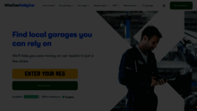 What Whocanfixmycar.com website looks like in 2024 