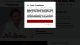 What Wirtschaftsforum.de website looks like in 2024 