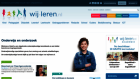 What Wij-leren.nl website looks like in 2024 