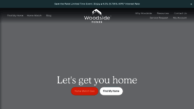 What Woodsidehomes.com website looks like in 2024 