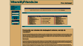 What Wheremyfriends.be website looks like in 2024 
