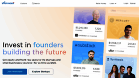 What Wefunder.com website looks like in 2024 
