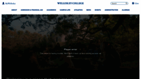 What Wellesley.edu website looks like in 2024 