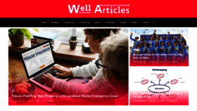 What Wellarticles.com website looks like in 2024 