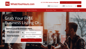 What Whatsyourhours.com website looks like in 2024 