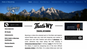 What Wyo.gov website looked like in 2024 (1 year ago)