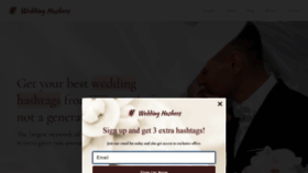 What Weddinghashers.com website looks like in 2024 
