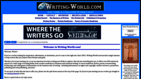 What Writing-world.com website looks like in 2024 