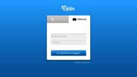 What Webmail.cyon.ch website looks like in 2024 