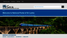 What Www.gov.lk website looks like in 2024 