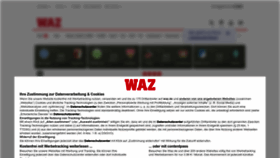 What Waz.de website looks like in 2024 