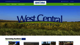 What Westcentralauctionco.com website looks like in 2024 