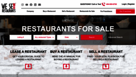 What Wesellrestaurants.com website looks like in 2024 
