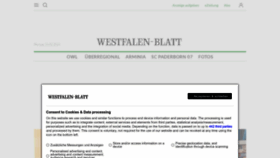 What Westfalen-blatt.de website looks like in 2024 