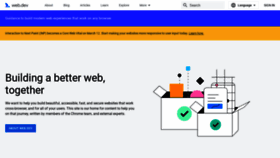 What Web.dev website looked like in 2024 (1 year ago)