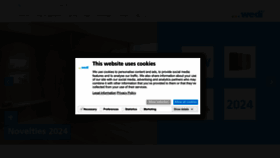 What Wedi.de website looks like in 2024 