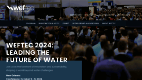 What Weftec.org website looks like in 2024 